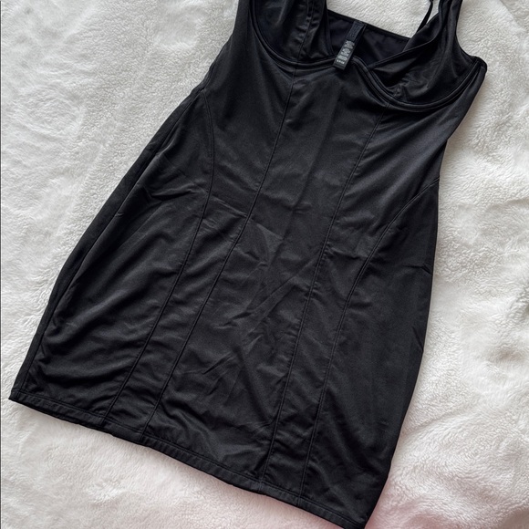 SKIMS Slip Dress in Black - Picture 8 of 10